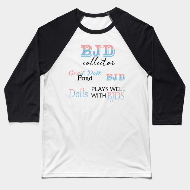 BJD Collector Sticker Pack Baseball T-Shirt by MetaCynth